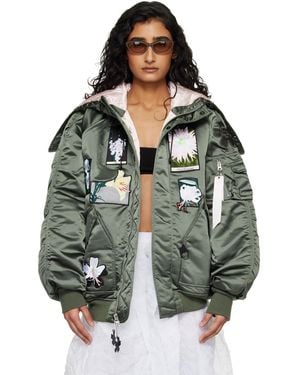 Cecilie Bahnsen Alpha Industries X N-2B Bomber Jacket - Green