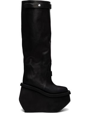 Rick Owens Tower Factory Pull On Boots - Black
