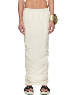Rick Owens オフホワイト Hollywood Soft Pillar ロングスカート