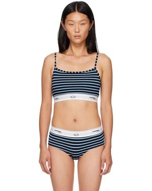 HOMMEGIRLS Three-Pack Fruit Of The Loom Edition Cami Bralettes - Blue