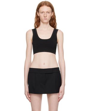 Alexander Wang Crystal ブラトップ - ブラック