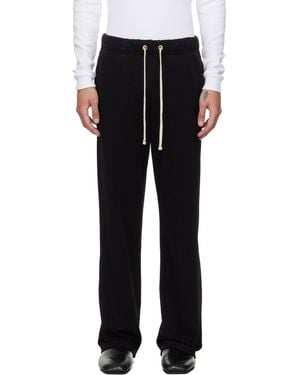 Les Tien French Terry Classic Joggers - Black