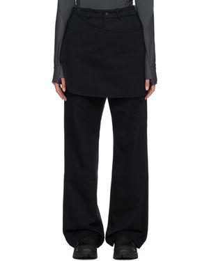 Hyein Seo Flap Trousers - Black