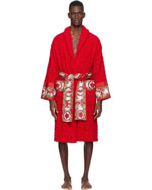Versace 'i Love Baroque' Bathrobe - Red