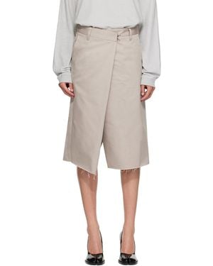 Maison Margiela Wrap Shorts - Natural