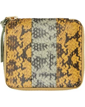 Dries Van Noten Leather Wallet - Metallic