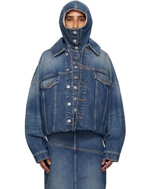 Jean Paul Gaultier 'The Double' Denim Jacket - Blue