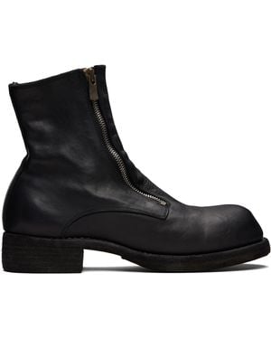 Guidi Horse Double Front Zip Boots - Black