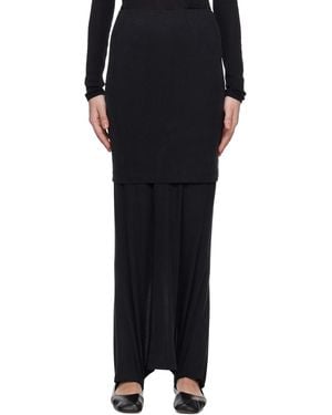 ALAINPAUL Fuseau Warm-Up Maxi Skirt - Black
