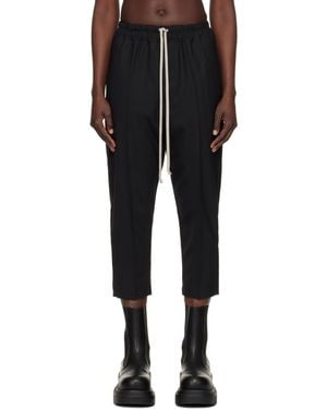 Rick Owens ブラック Hollywood Astaires ドローストリング ラウンジパンツ