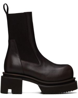 Rick Owens Tower Beatle Bogun Boots - Black