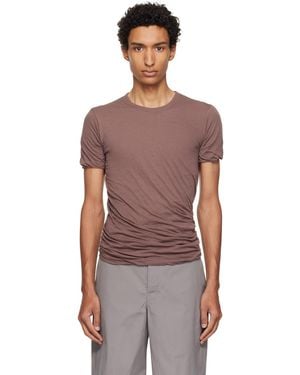 Rick Owens Tower Double S/S T-Shirt - Purple