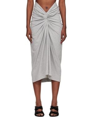 Dries Van Noten Jersey Midi Skirt - Black