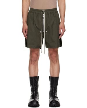 Rick Owens Khaki Concordians Bela Boxer Shorts - Green