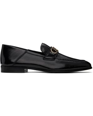 Ferragamo ブラック Hybrid Gancini Ornament ローファー