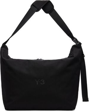 Y-3 ブラック ラージ クロスボディバッグ