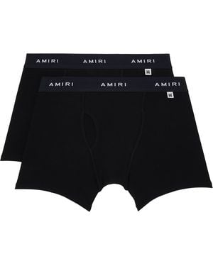 Amiri Two-Pack Boxer Briefs - Black
