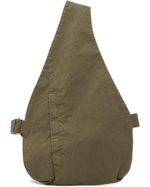 Dries Van Noten カーキ One Shoulder Vest バッグ - グリーン