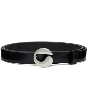 Coperni Ceinture Fine Noire À Logo
