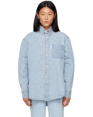 HOMMEGIRLS Jeans Denim Shirt - Blue