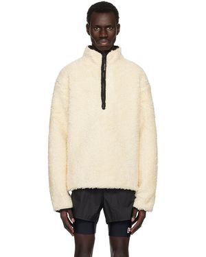 District Vision Off- Heavyweight Half-Zip Pile Fleece Jacket - Black