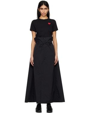 Y-3 Crinkled Maxi Skirt - Black