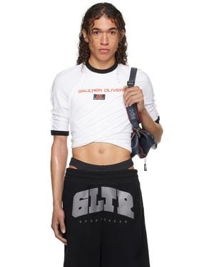 Jean Paul Gaultier Shayne Oliverエディション ホワイト Tシャツ - ブラック