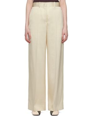 Jil Sander Off- Tailo Trousers - Natural