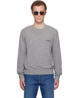 Givenchy Wool & Cashmere Embroidered Jumper - Grey
