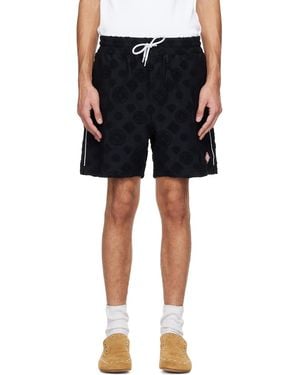 CASABLANCA Monogram Shorts - Black