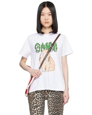 Ganni Bunny T-shirt - Black