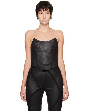 Kim Shui Ssense Exclusive Corset Camisole - Black