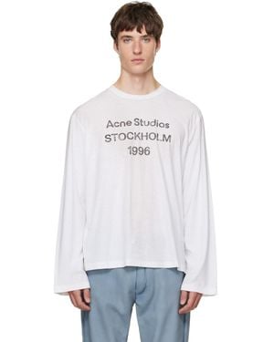 Acne Studios Off- Sprayed '1996' Logo T-Shirt - White