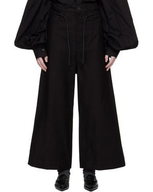 Yohji Yamamoto Double Loop D Trousers - Black