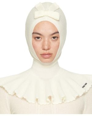 ShuShu/Tong Passe-Montagne De Style Cape Blanc