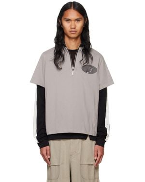 Spencer Badu Layered Track Sweatshirt - Black