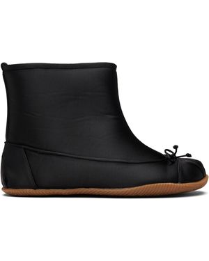 Abra Satin Baby Boots - Black