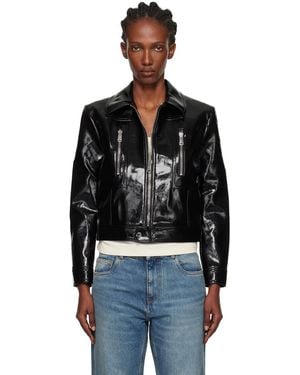 Coperni Cactus Faux-Leather Jacket - Black