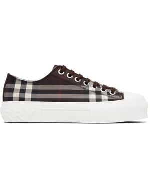 Burberry Check Sneakers - Black