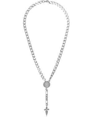 In Gold We Trust Rosary Chapelet Necklace - Metallic