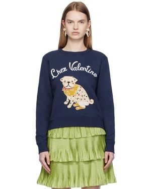 Valentino 'Le Chien De La Maison' Sweatshirt - Blue