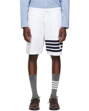 Thom Browne Loopback 4-Bar Sweat Shorts - Blue