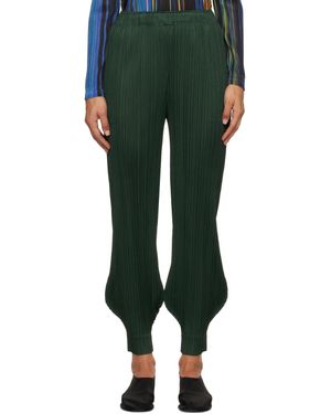 Pleats Please Issey Miyake Pantalon Monthly Colors October Vert