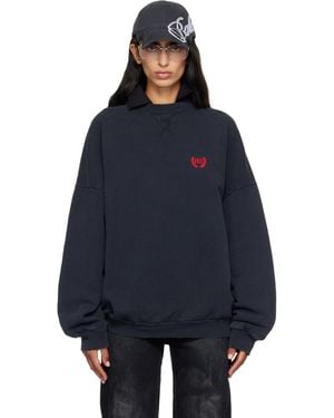 Balenciaga Crewneck Sweatshirt - Blue
