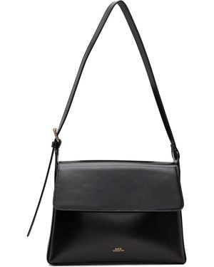 A.P.C. Virginie Flap Bag - Black