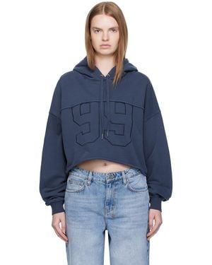 Ksubi Oh G Cropped Hoodie - Blue