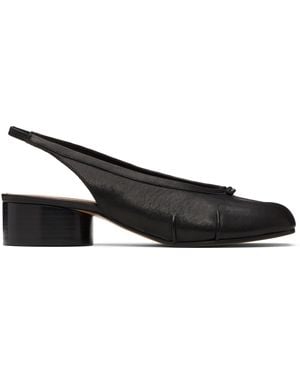 Maison Margiela Tabi New Ballerina Slingback Heels - Black
