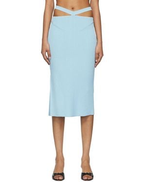 Anna October Blue Alizee Midi Skirt - Multicolour