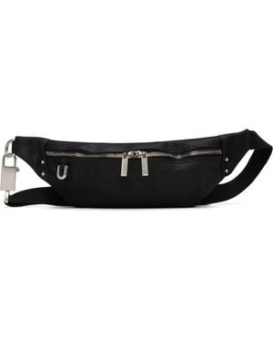 Rick Owens Sac-Ceinture Noir À Couture Geo