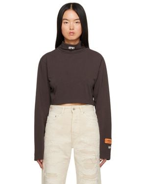 Heron Preston ブラウン Hpny 長袖tシャツ - ブラック
